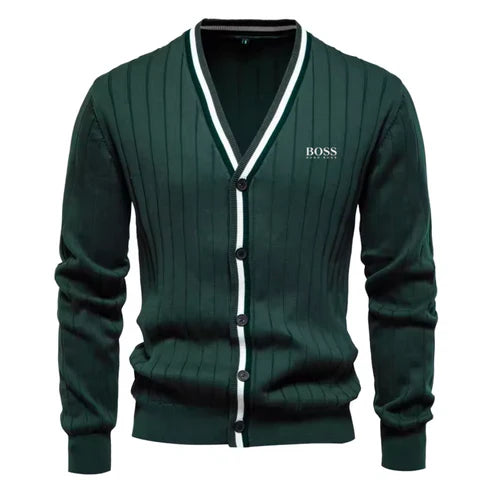 Men’s V-Neck Knit Sweater