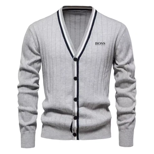 Men’s V-Neck Knit Sweater