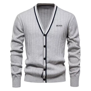 Men’s V-Neck Knit Sweater