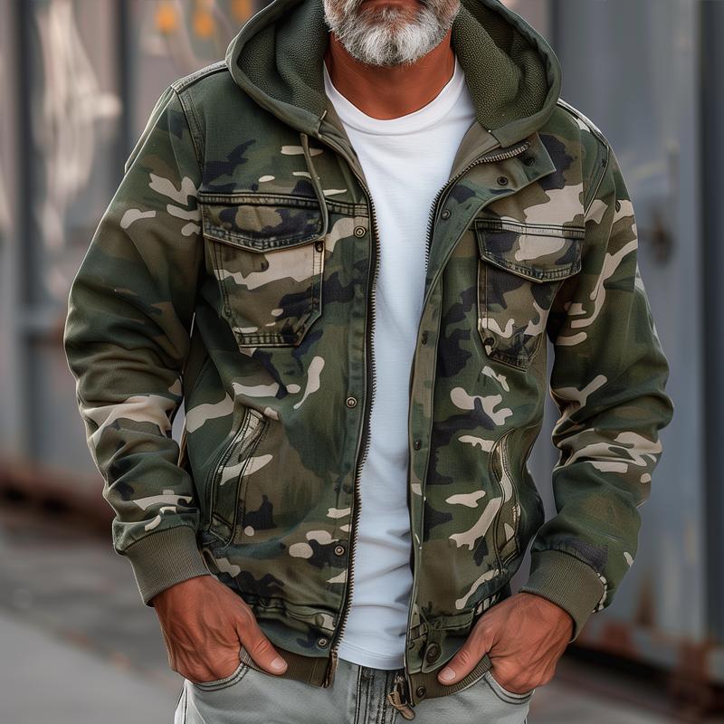 Men's Camouflage Cargo Jacket